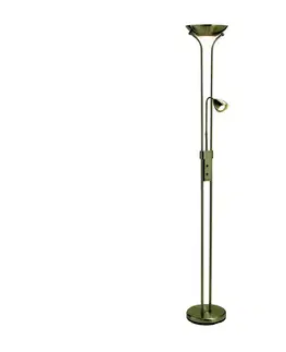 Lampy Markslöjd Markslöjd - Stmievateľná stojacia lampa DETROIT 1xR7s/230W+ 1xGU10/35W/230V bronz 