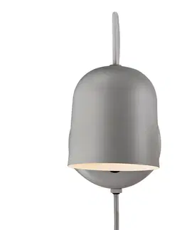 Nástenné svietidlá DFTP by Nordlux Nástenné svietidlo Angle, kolískový spínač, sivá