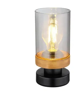 Lampy Globo Globo 15557T - Stolná lampa FINCA 1xE27/40W/230V kov/drevo 