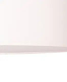 Stropné svietidlá Euluna Euluna deka na kolieskach, textilný odtieň ecru, Ø 50 cm