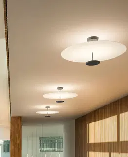 Stropné svietidlá Vibia Vibia Flat stropné LED svetlo 2-pl. Ø 55 cm biele