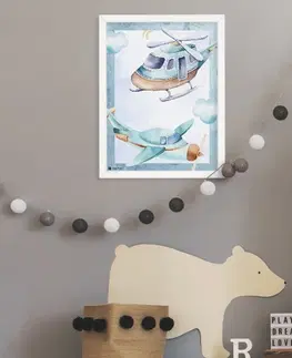 Obrazy do detskej izby Chlapčenský obraz na stenu - Lietadlá
