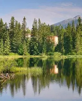 Obrazy prírody a krajiny Obraz nádherná panoráma hôr pri jazere