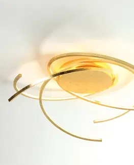 Stropné svietidlá Escale Escale Space LED svetlo 55 cm lístkové zlato