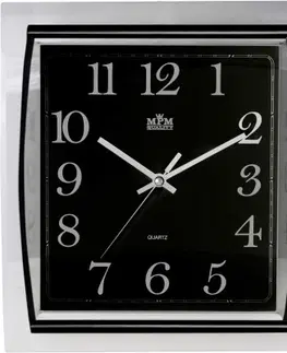 Hodiny Nástenné hodiny MPM, 3174.9090 - čierna/čierna, 32cm