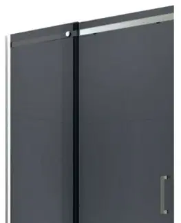 Sprchovacie kúty MEXEN - OMEGA posuvné dvere 120x190 cm 8 mm chróm, grey so sadou pre niku 825-120-000-01-40