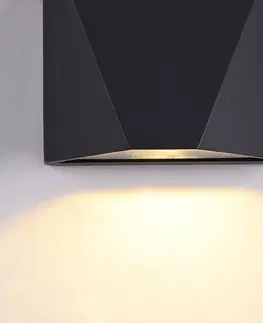 Vonkajšie nástenné svietidlá Maytoni Maytoni Beekman vonkajšie LED svetlo 3 000K čierna