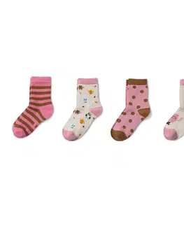 Socks Ponožky, 5 párov, ružové