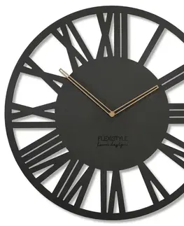 Hodiny Nástenné hodiny Loft Adulto, z219 čierna 50cm