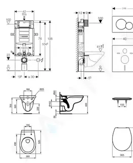 Kúpeľňa GEBERIT - Kombifix Set predstenovej inštalácie, klozet Alpha s doskou, tlačidlo Sigma01, alpská biela 110.302.00.5 ND1