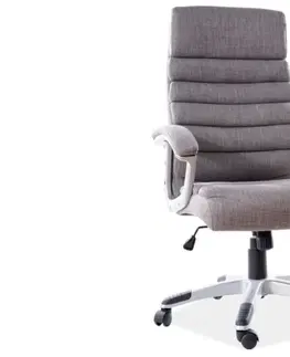 Kancelárske stoličky Signal Kancelárska stolička Q-087 sivý materiál