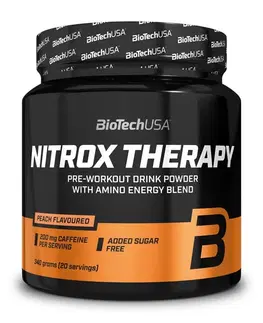 Práškové pumpy NitroX Therapy - Biotech USA 340 g Broskyňa