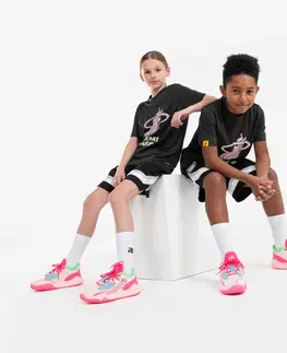 tenis Detská basketbalová nízka obuv Fast 900 NBA Miami Heat ružová