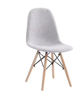 Stoličky Jedálenská stolička, svetlosivá, DARELA NEW