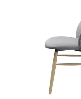 Stoličky - moderné Furniria 26197 Dizajnová jedálenská stolička Kalyani svetlosivá