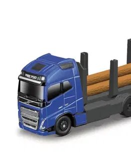 Hračky - dopravné stroje a traktory MAISTO - Mini pracovné stroje, Príves Volvo FH16 na ťažbu dreva