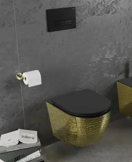 Kúpeľňa MEXEN - Lena bidet, čierna/zlatá vzor 35224878