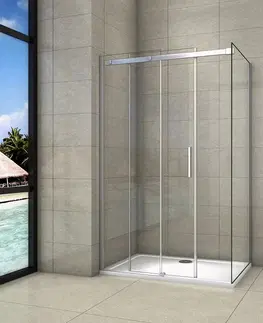Sprchovacie kúty H K - Obdĺžnikový sprchovací kút HARMONY 160x70cm, L/P variant vrátane sprchovej vaničky z liateho mramoru SE-HARMONY16070/THOR-16070
