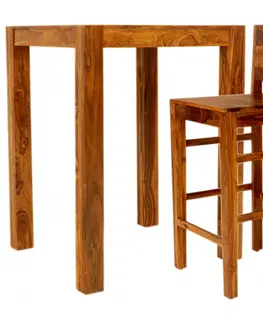Jedálenské stoly Barový stôl 80x110x80 indický masív palisander