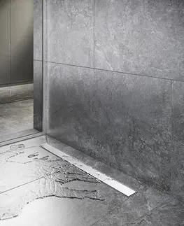 Sprchovacie kúty CERSANIT - Lineárny odtokový žľab TAKO 90 s obojstranným roštom, oceľ S907-011