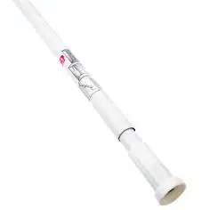 Závesy Kinekus Rozperná/rozťahovacia tyč na kúpeľňový záves, dĺžka 140-260 cm, biela