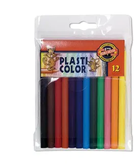Hračky KOH-I-NOOR - Pastelky Plasti Color PE, sada 12 ks