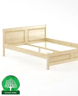 Drevené postele Posteľ borovica LK104–160x200 prírodné