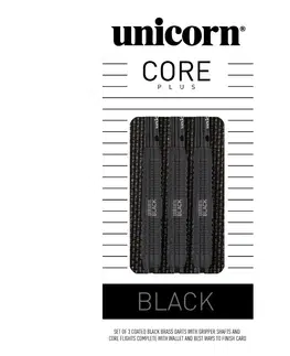 Šípky Šípky Unicorn Core Plus Black Brass Soft S2 3ks 19 g