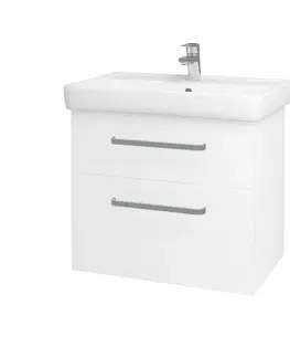 Kúpeľňový nábytok Dreja - Kúpeľňová skrinka Q MAX SZZ2 70 - N01 Biela lesk / Úchytka T01 / L01 Biela vysoký lesk 60155A