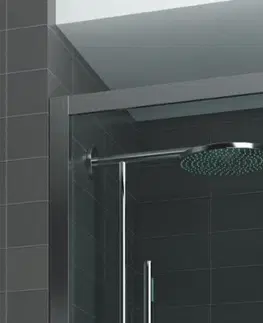 Sprchovacie kúty HOPA - Sprchové dvere URBAN ESSENCE N2FS - Farba rámu zásteny - Hliník ossidato, Rozmer A - 150, Smer zatváranie - Univerzálny Ľavé / Pravé, Výplň - Číre bezpečnostné sklo - 6 mm, Výška - 200 BEN23A1