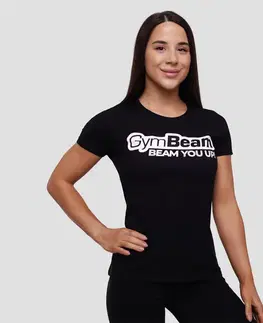 Tričká a tielka GymBeam Dámske Tričko Beam Black  XSXS