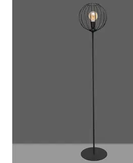 Lampy  Stojacia lampa MERCURE 1xE27/60W/230V čierna 