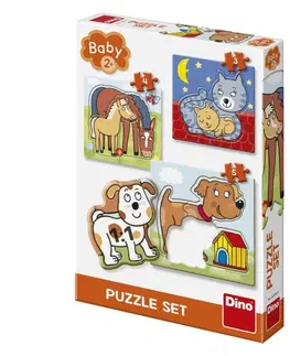 Hračky puzzle DINO - Zvieratká 3-5 Baby Puzzle Set, Mix Produktov