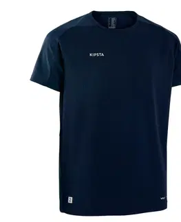 dresy Detský futbalový dres s krátkym rukávom VIRALTO CLUB námornícky modrý