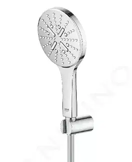 Držadlá k vani GROHE - Rainshower SmartActive Súprava sprchovej hlavice 130 9,5 l/min, 3 prúdy, držiaku a hadice, chróm 26581000