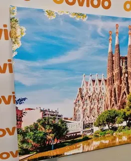 Obrazy mestá Obraz katedrála v Barcelone