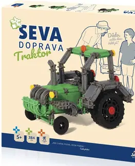 Hračky stavebnice Seva SEVA - Stavebnica Seva Doprava traktor 384dielikov