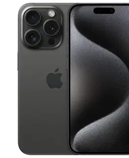 Mobilné telefóny Apple iPhone 15 Pro 256GB, titánová čierna