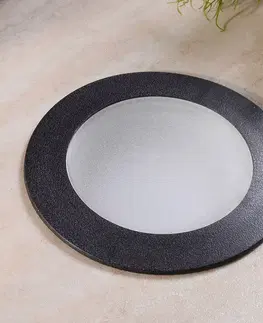 Nájazdové svietidlá Fumagalli Podlahová zapustená lampa Ceci 160 okrúhla čierna