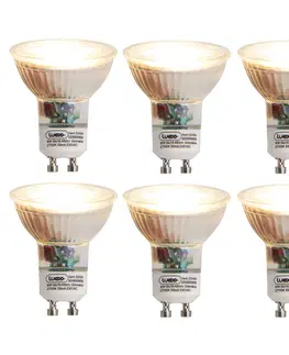 Ziarovky Sada 6ks GU10 stmievateľných LED svietidiel 6W 450 lm 2700K