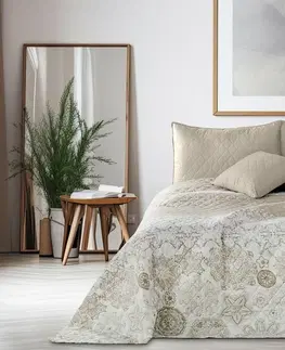 Prikrývky na spanie DecoKing Prehoz na posteľ Alhambra béžová, 220 x 240 cm