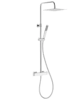 Sprchové súpravy a sety Logon Premium sprchovy system s funkcia dažďovej sprchy s termostatickým miešačom