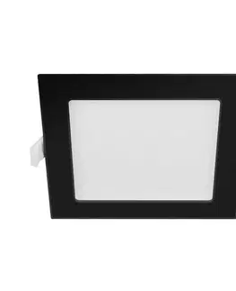 Svietidlá Panlux Podhľadové LED svietidlo Downlight CCT Square čierna, IP44, 6 W