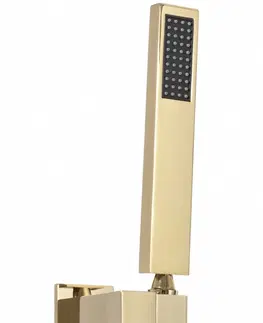 Kúpeľňa REA - Sprchový termostatický set FENIX DAVIS zlatý + BOX REA-P6324