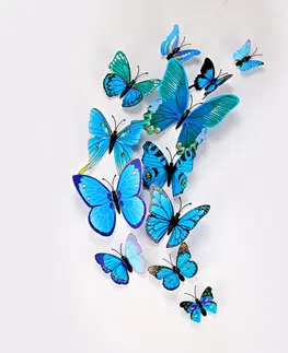 Drobné dekorácie a doplnky 12 samolepiek "Motýle"