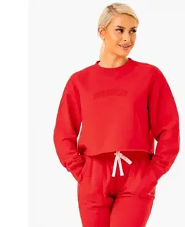 Mikiny Ryderwear Dámska mikina Ultimate Fleece Red  M