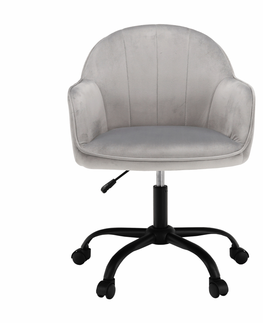Kancelárske stoličky KONDELA Erol kancelárske kreslo svetlosivá / čierna