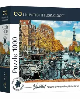 Hračky puzzle TREFL - Prime puzzle 1000 UFT - Potulky: Jeseň v Amsterdame, Holandsko