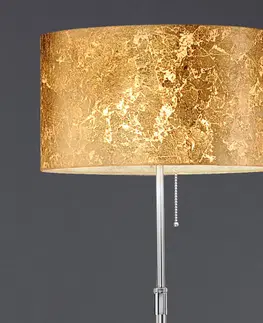 Stojacie lampy Hufnagel Stojaca lampa Alea Loop povlak lístkového zlata