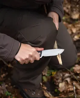 poľovníc Poľovnícky nôž s pevnou čepeľou Sika 90 9 cm čierna rukoväť